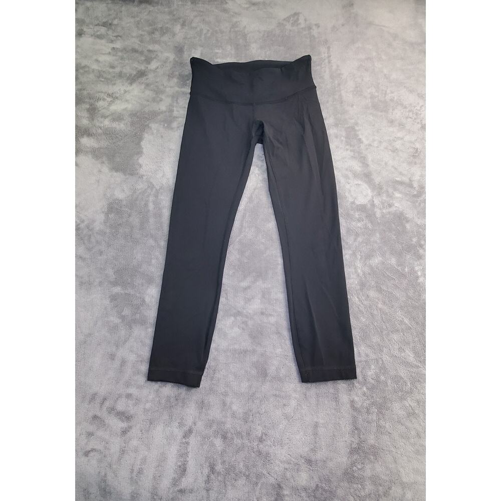 Lululemon Leggings Size 4 Women's Wonder Under Black Gym Yoga Hiking C20-17